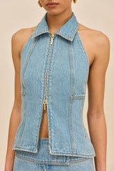 Cult Gaia Women | JILL DENIM TOP