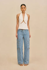 Cult Gaia Women | WYNN LOW RISE DENIM PANT