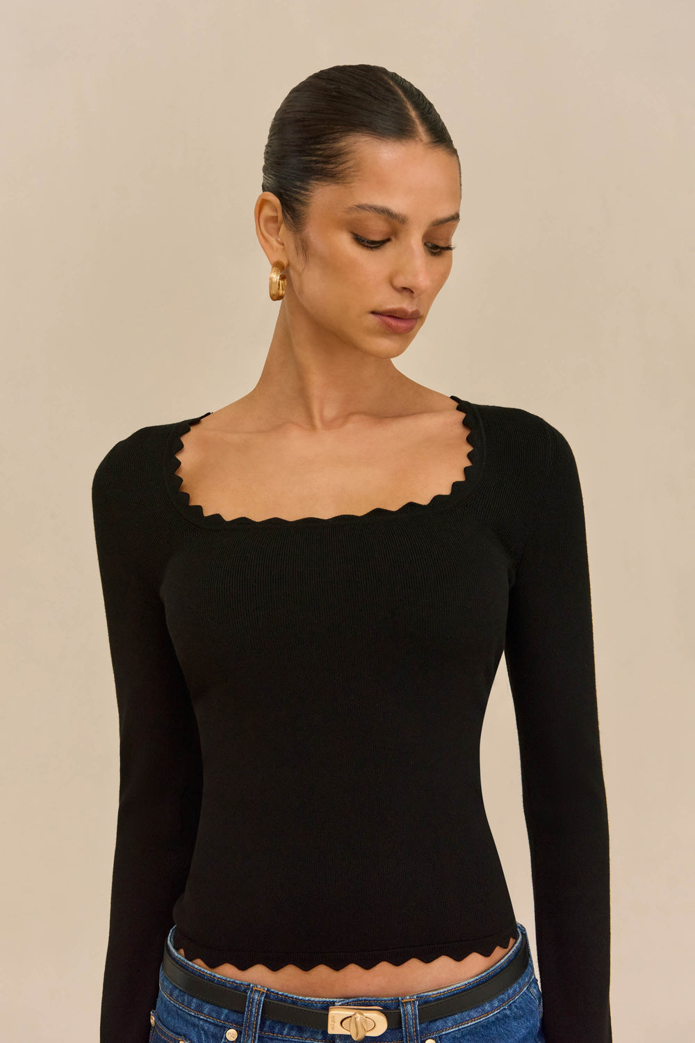 Cult Gaia Women | JEAN KNIT TOP