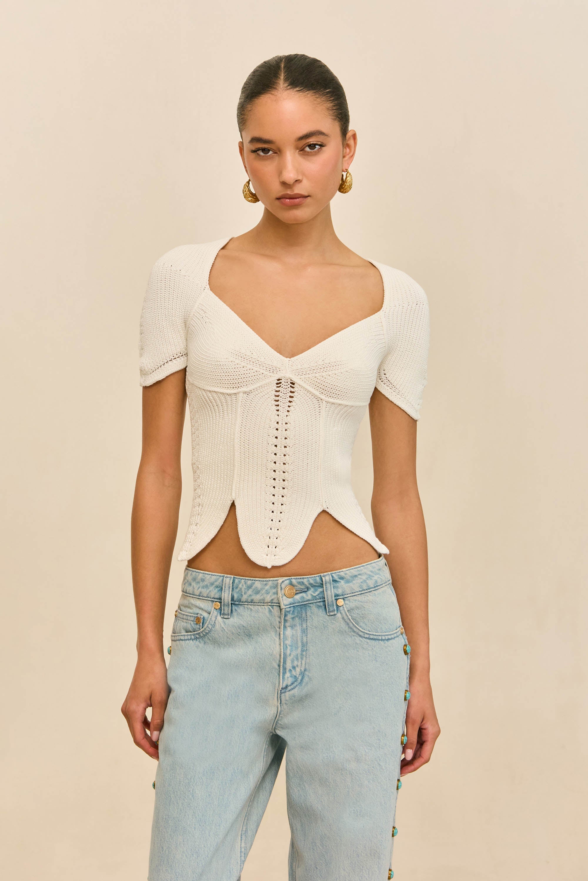 Cult Gaia Women | ELIZA KNIT TOP