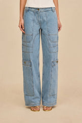 Cult Gaia Women | WYNN LOW RISE DENIM PANT