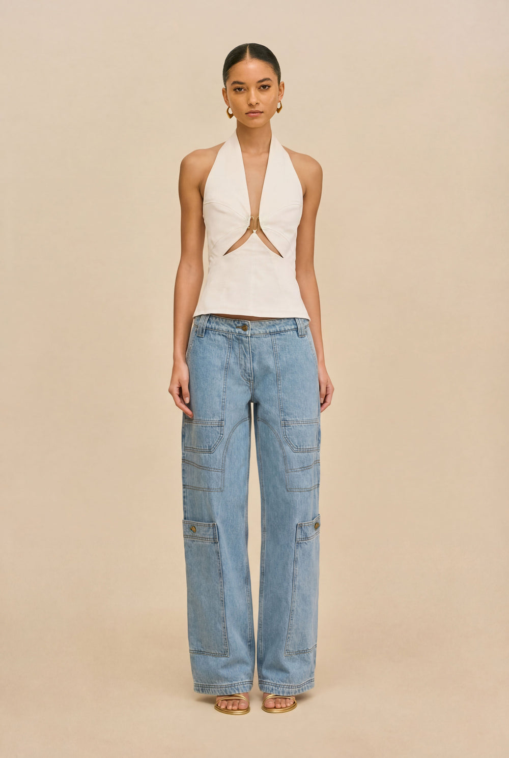 Cult Gaia Women | WYNN LOW RISE DENIM PANT