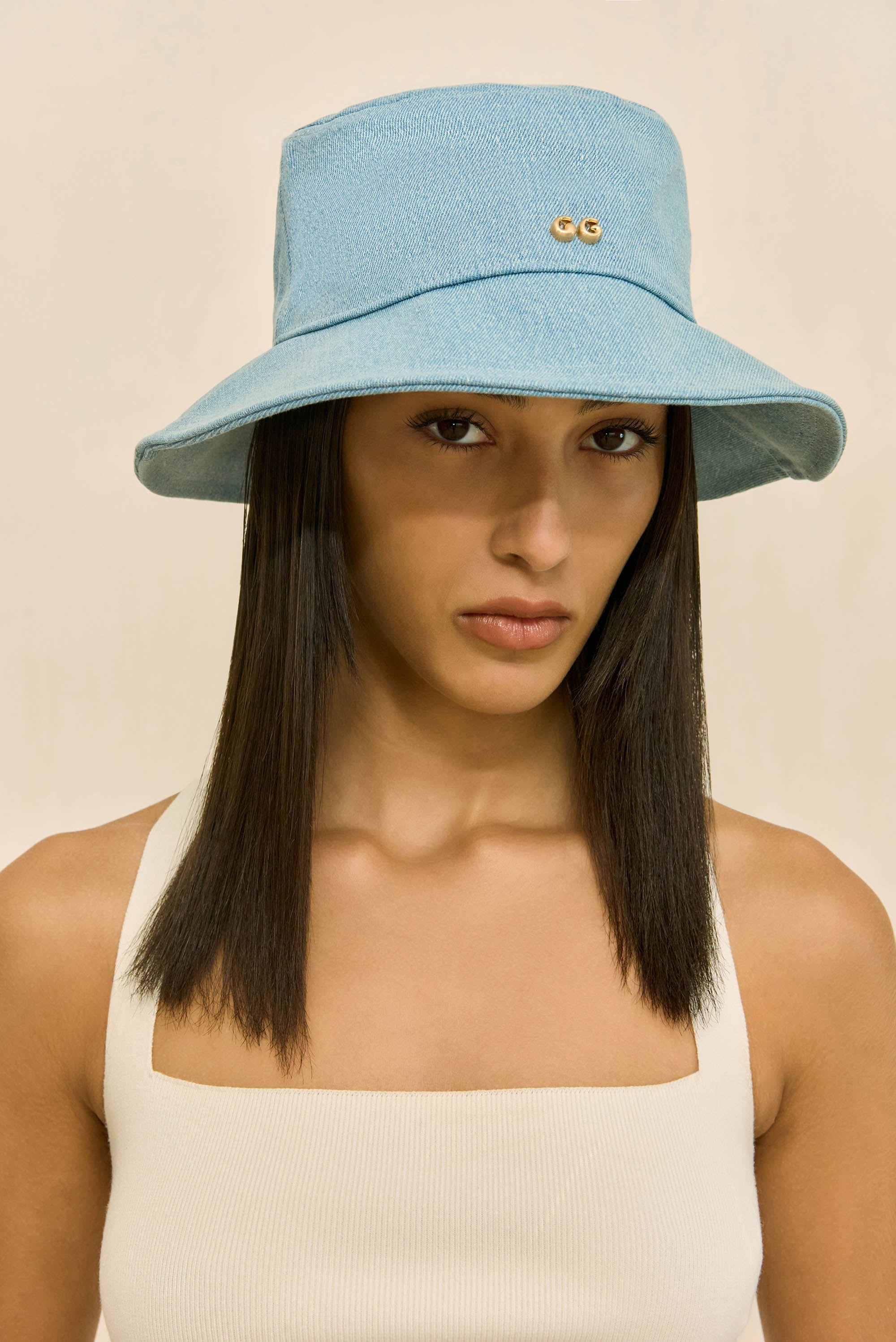 Cult Gaia Accessories | MADDIE DENIM HAT
