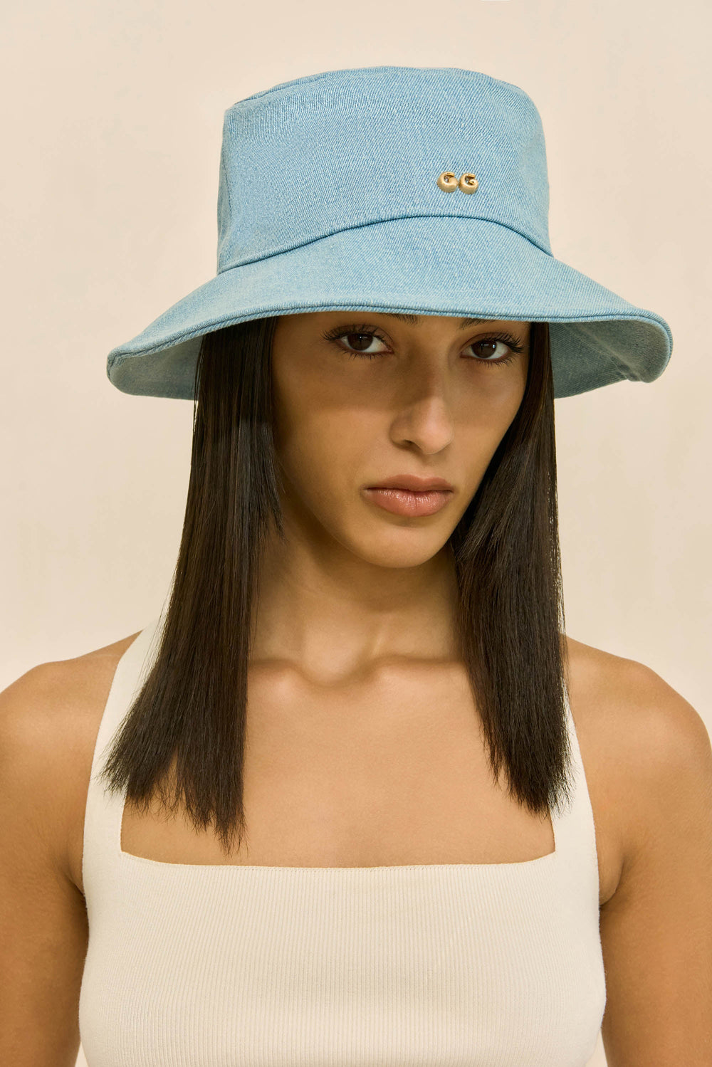 Cult Gaia Accessories | MADDIE DENIM HAT